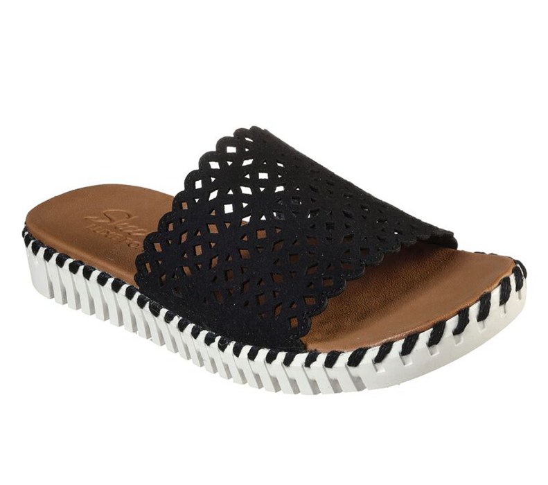 Skechers Dam Svarta Badtofflor - Sepulveda - Petunia - Sverige (PGOHI-2106)